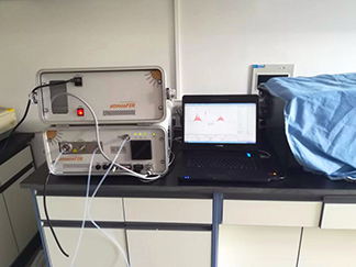 沼氣,池,氣體,廁所,樣品,空氣,、,排,氣筒,